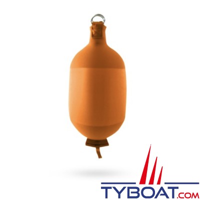 Fendertex - Pare-battage gonflable cylindrique C52 - Hauteur 500 mm - ø 220 mm - Orange