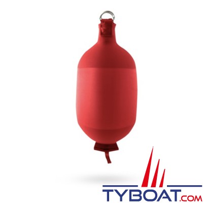 Fendertex - Pare-battage gonflable cylindrique C52 - Hauteur 500 mm - ø 220 mm - Rouge