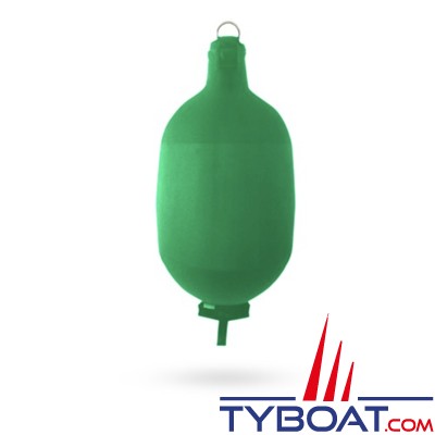 Fendertex - Pare-battage gonflable cylindrique C52 - Hauteur 500 mm - ø 220 mm - Vert