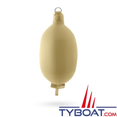 Fendertex - Pare-battage gonflable cylindrique C62 - Hauteur 600 mm - ø 190 mm - Beige