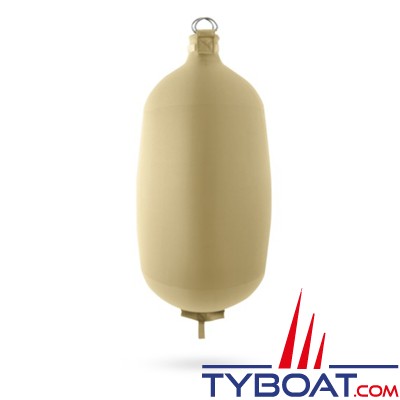 Fendertex - Pare-battage gonflable cylindrique C73 - Hauteur 700 mm - ø 250 mm - Beige
