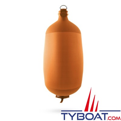 Fendertex - Pare-battage gonflable cylindrique C73 - Hauteur 700 mm - ø 250 mm - Orange