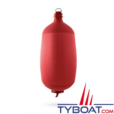 Fendertex - Pare-battage gonflable cylindrique C73 - Hauteur 700 mm - ø 250 mm - Rouge