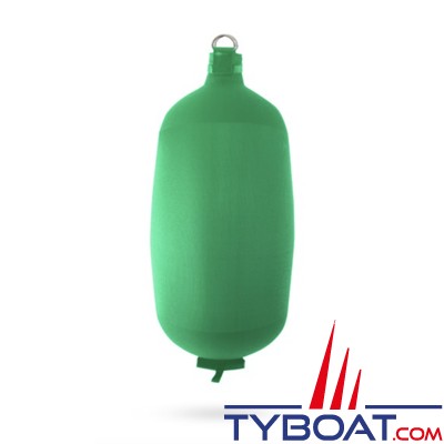 Fendertex - Pare-battage gonflable cylindrique C73 - Hauteur 700 mm - ø 250 mm - Vert