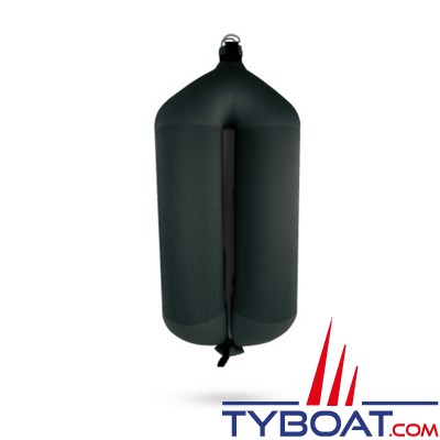 Fendertex - Pare-battage gonflable tubulaire T52 - 500 x 222 x 108 mm - Noir
