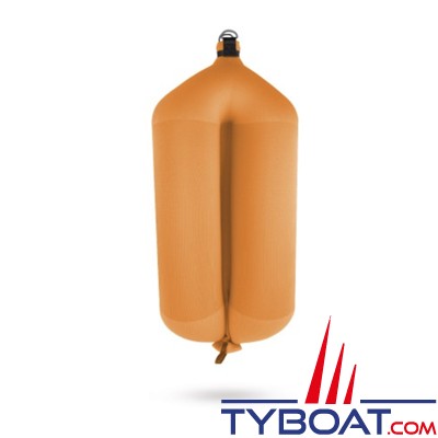 Fendertex - Pare-battage gonflable tubulaire T52 - 500 x 222 x 108 mm - Orange