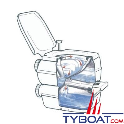 Fiamma - WC chimique portable Fiamma Bi-pot 30 - 2 réservoirs - 11 Litres 