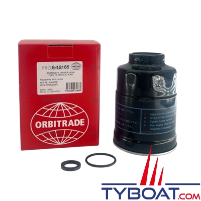 Orbitrade - Filtre gasoil 8-12185 pour Nanni 4.330TDI/340TDI, Yanmar 3JH40/4JH-CR/4LH/A
