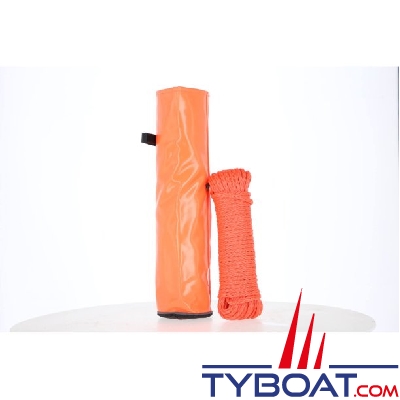 Ligne de jet pour bouée de sauvetage - avec sac PVC - 30 mètres