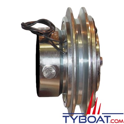 Forani & Pecorari - Embrayage électromagnétique 24V Ø 145 mm - 2 gorges type A - moyeu cylindrique - Alésage 82 - 94-8130427