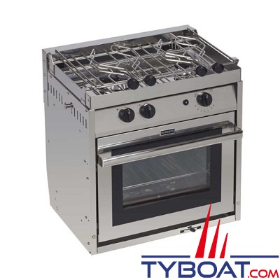 Force 10 - Cuisinière Amérique du Nord - 2 feux sur cardan + four 19 litres + grill - Allumage intégré