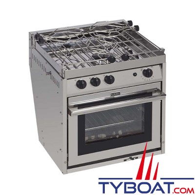 Force 10 - Cuisinière North America Compact - 3 feux sur cardan + four 19 litres + grill - Allumage intégré