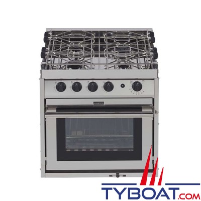 Force 10 - Cuisinière North America Standard - 4 feux sur cardan + four 30 litres + grill - Allumage intégré