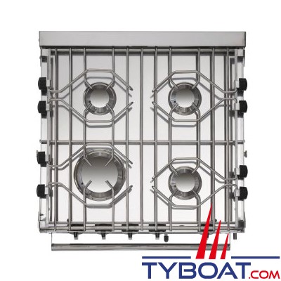 Force 10 - Cuisinière North America Standard - 4 feux sur cardan + four 30 litres + grill - Allumage intégré