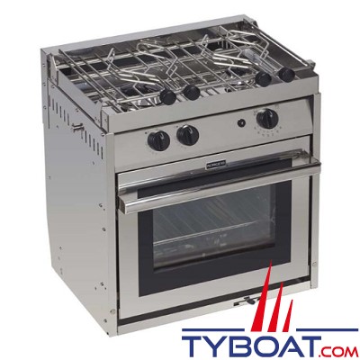 Force 10 - Cuisinière Europe Compact - 2 feux sur cardan + four 17 litres + grill - Allumage intégré