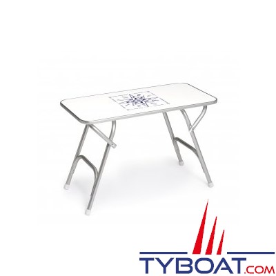 Forma - Table pliante rectangulaire - Cadre aluminium - 44 x 88 x 61 centimètres