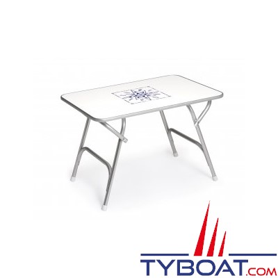 Forma - Table pliante rectangulaire - Cadre aluminium - 60 x 88 x 61 centimètres