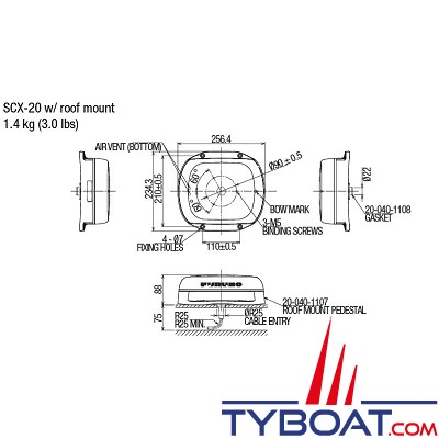 Furuno - Compas Satellitaire - SCX20 - 4 antennes - NMEA2000