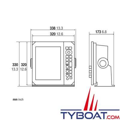 Furuno - Ecran Radar FR12 - LCD couleur - 12,1''