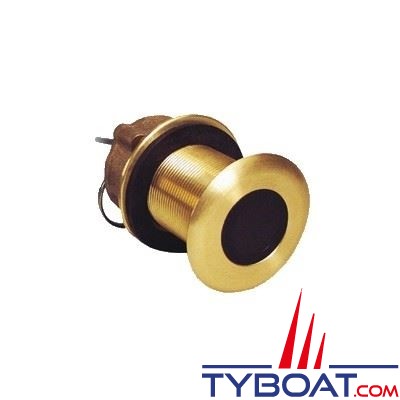 Furuno - Sonde traversante bronze - 600W - 50/200 KHz (45/12°) - profondeur et température - B60-12