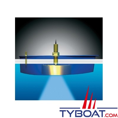 FURUNO - Sonde traversante bronze B260 DT 1Kw 50/200 KHz - profondeur et température - avec fairing - sans connecteur