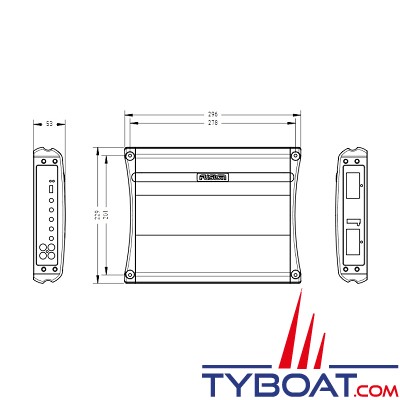 Fusion - Amplificateur marine - 400 Watts - 2 voies - MS-AM402