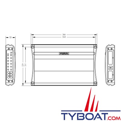 Fusion - Amplificateur marine - 500 Watts - 4 voies - MS-AM504