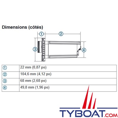 Fusion - Chaîne stéréo marine RA210  - NMEA2000 - 4 x 26 watts RMS