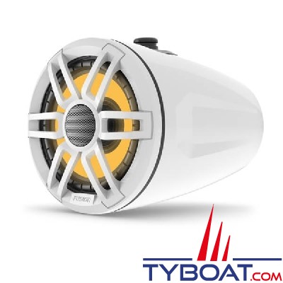 Fusion - Haut-Parleurs Wake Tower XS 6.5'' Sport Blanc, éclairage LED RVB, 200W, la paire  