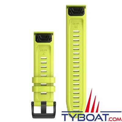 Garmin - Bracelet de montre QuickFit, 22mm, Silicone jaune