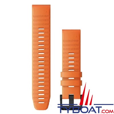 Garmin - Bracelet de montre QuickFit, 22mm, Silicone orange