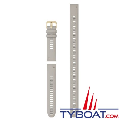 Garmin - Bracelet QuickFit™ Descent®, 20mm, Silicone,  sable - Inclus la version extra-longue