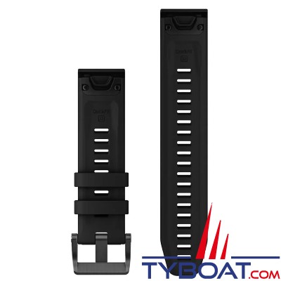 Garmin - Bracelet QuickFit™ Descent®, 22mm, Silicone, Noir
