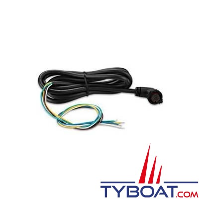 Garmin - Câble d’alimentation/data - NMEA 0183 - GMI20 / GHC20 - 7 broches connecteur coudé 90° coudé