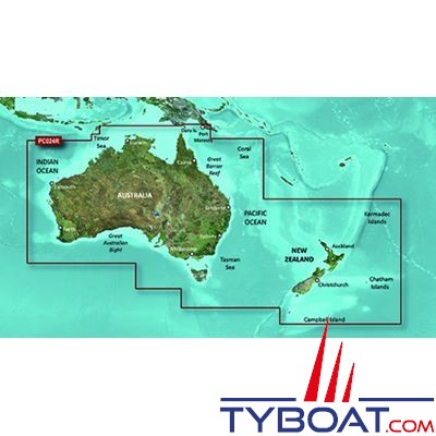 Garmin Carte Marine Bluechart G2 Hxpc024r Australia And New Zealand Format Regular Garmin 010 C1020 20 Tyboat Com