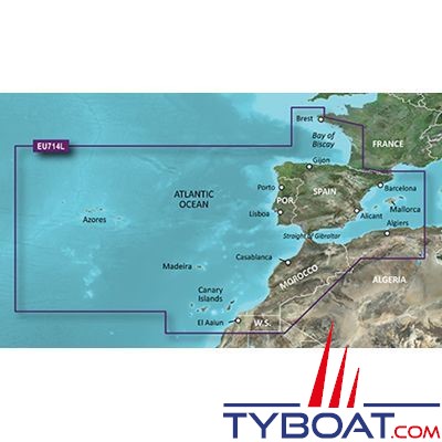 Garmin mapsource bluechart g2 vision veu712l-sweden east