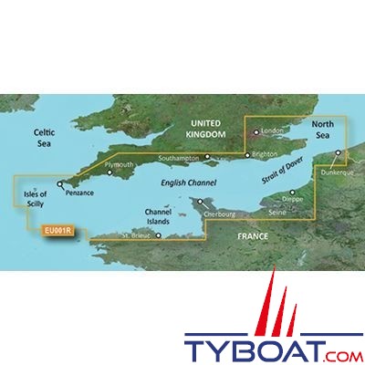 Carte BlueChart G3 Vision France Eaux Intérieures - GARMIN - Cartographie Nautique Haute Précision