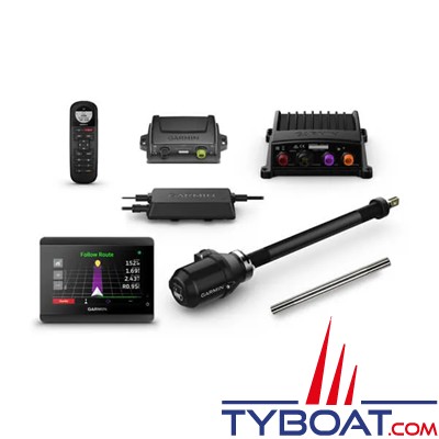 Garmin - Pilote automatique Reactor™ 40 Kicker avec GHC™ 50 et tube d'inclinaison en acier inoxydable
