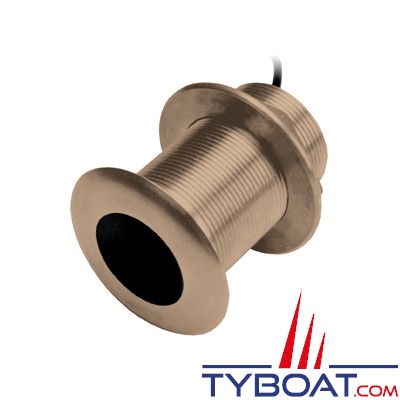 GARMIN - Sonde traversante bronze - B619 - 50/200kHz - 600W - Angle  20° - Profondeur /Température - Connecteur GARMIN 8 broches