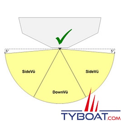 GARMIN - Sonde traversante - GT51M-TH - Traditionnel/DownVu/SideVu - 500W/600W - 12 Broches