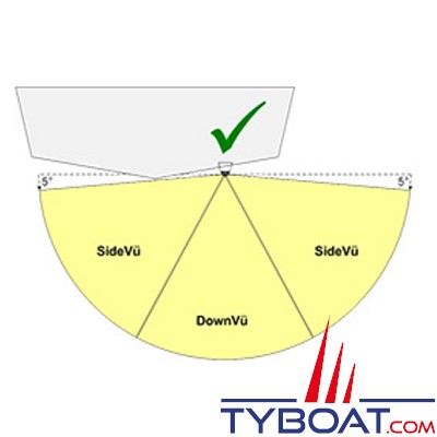 GARMIN - Sonde traversante - GT51M-TH - Traditionnel/DownVu/SideVu - 500W/600W - 12 Broches