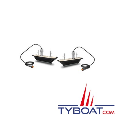 GARMIN - Sondes Traversantes GT30-TH (Paire) - DownVu/SideVu (455/800kHz) - Connecteur 12 broches - 500W