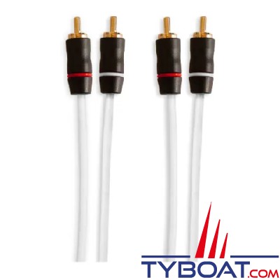 Fusion - Câble RCA Fusion®, EL-RCA25, 2 canaux, câble blindé torsadé  de 7,62 m 
