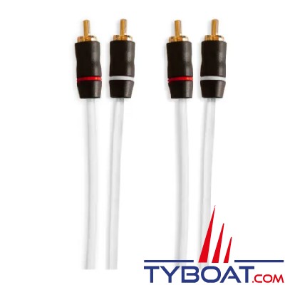 Fusion - Câble RCA Fusion®, EL-RCA3, 2 canaux, câble blindé torsadé de 0,9 m 