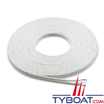 JL Audio - Câble de haut-parleur blanc à conducteur parallèle JL Audio®, 7,6m, XM-WHTSC12-25, (90253)