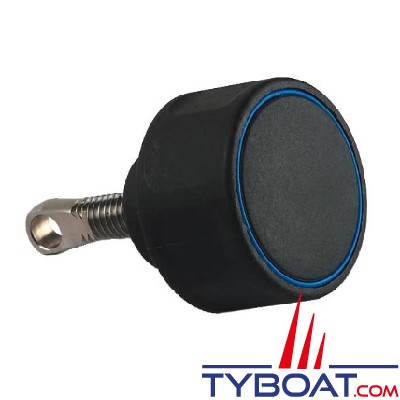 Gebo - Bouton noir complet pour hublots 