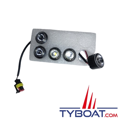 Genois - Kit 10 lampes Led (2x5) DRL avec dimmer