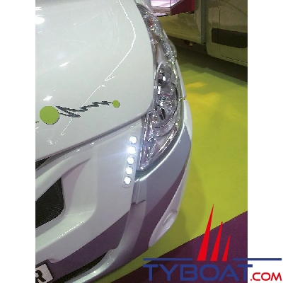 Genois - Kit 10 lampes Led (2x5) DRL avec dimmer