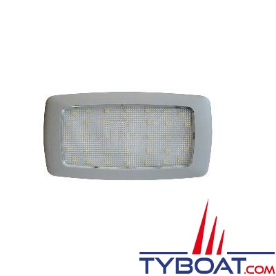 Genois - Plafonnier extra plat  - 30 leds - blanc chaud - 12V