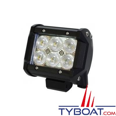 GENOIS - Projecteur 6 leds - 1250 Lumens - 10/30 Volts - Etanche IP67